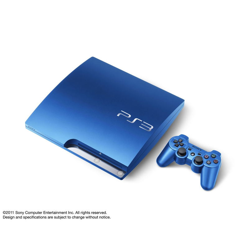 PlayStation3 Slim Console (HDD 320GB Splash Blue Model) - 220V image 1