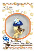 Capcom Monster Hunter Airou Furifuri Pre-Painted PVC Keychain: Airou/Mushroom thumbnail 2