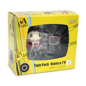 Twin Pack Persona 4 Non Scale Pre-Painted PVC Figure: Teddie and TV