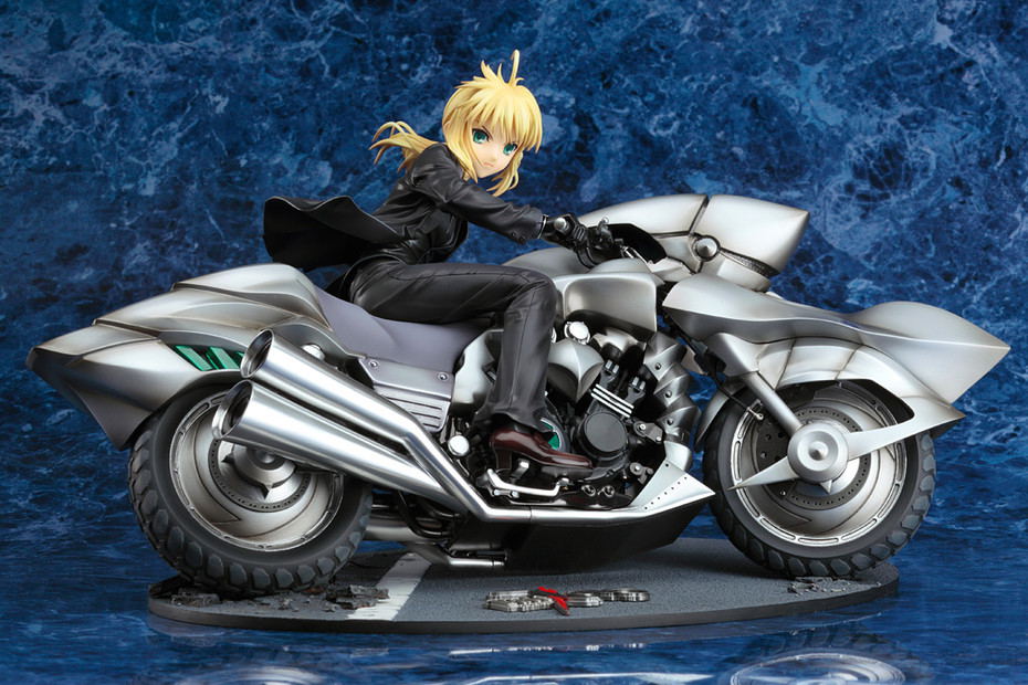 Fate/Zero 1/8 Scale Pre-Painted PVC Figure: Saber & Saber Motored