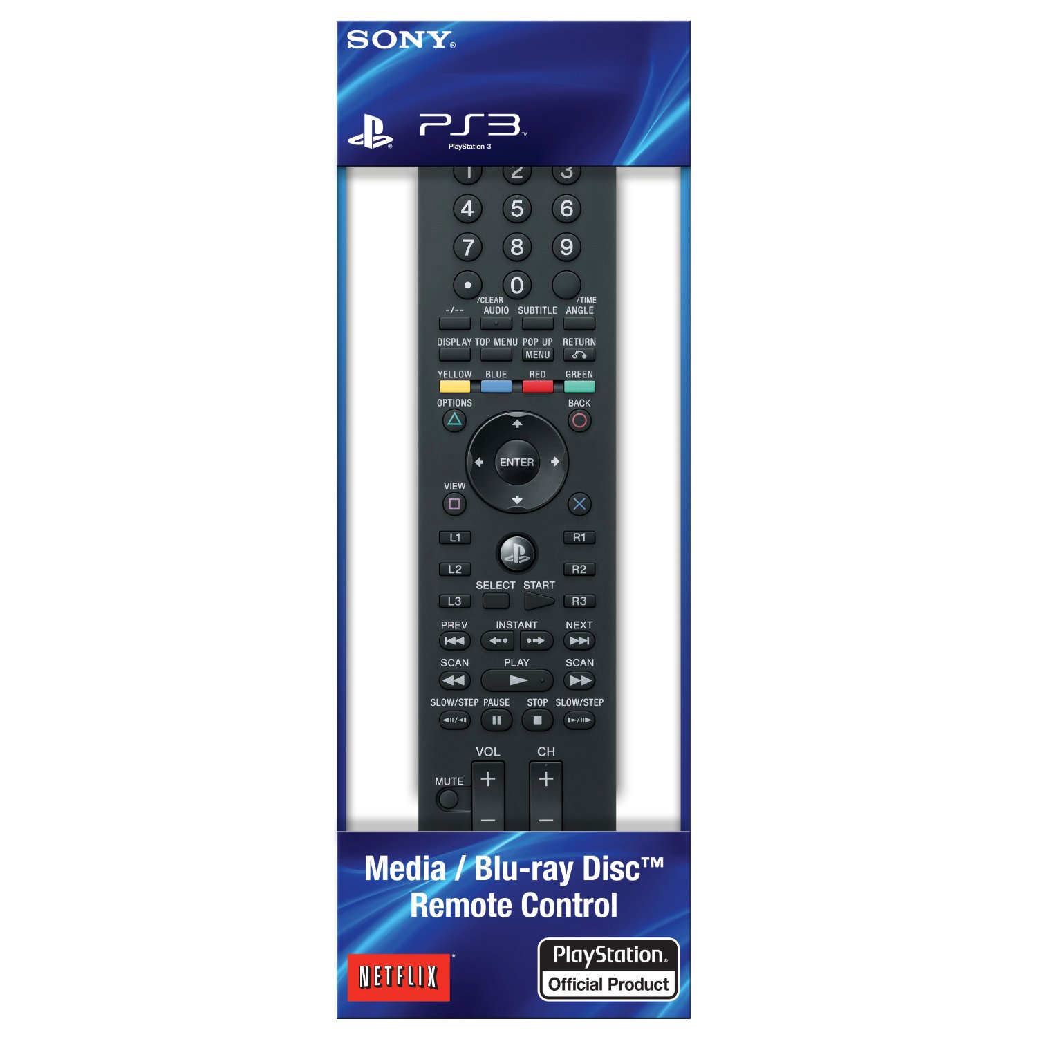Ps3 Remote Control Tv Media / Blu-Ray Disc Remote Control for PlayStation 3