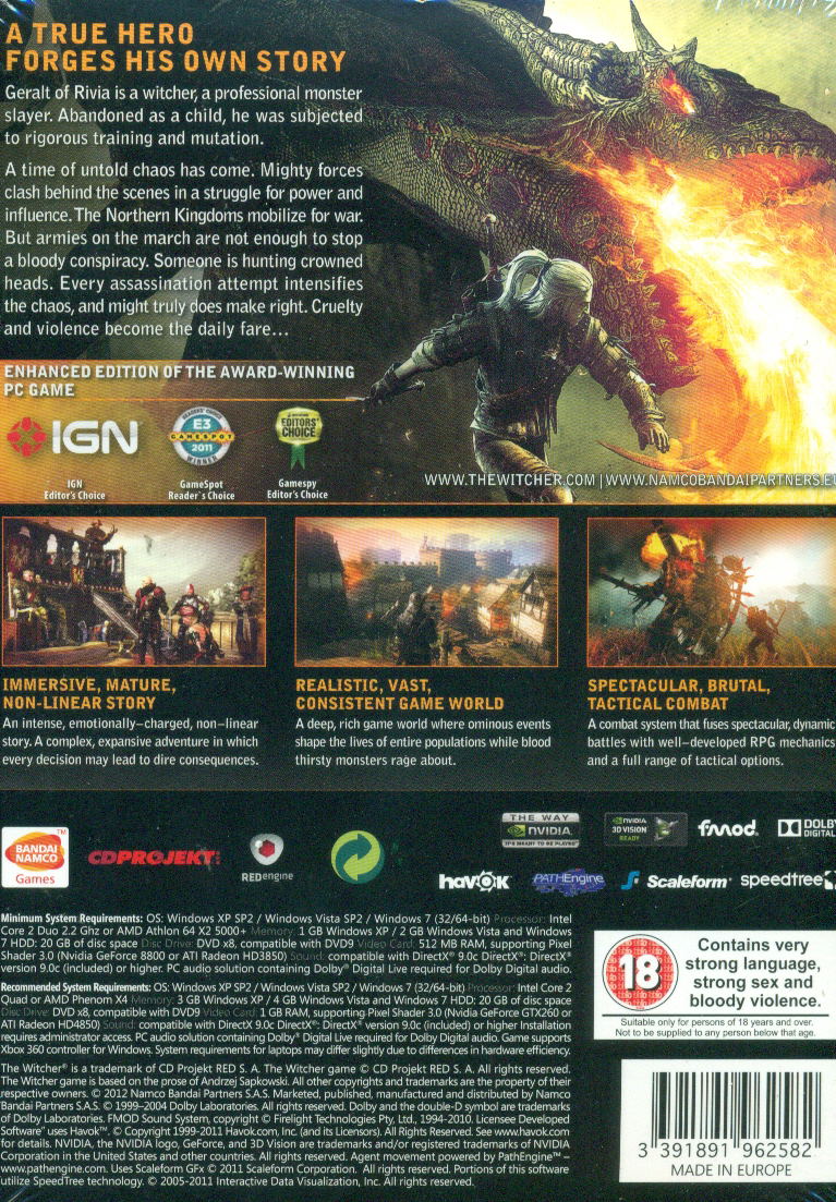 The Witcher 2: Assassins of Kings (Enhanced Edition) (DVD-ROM) image 2