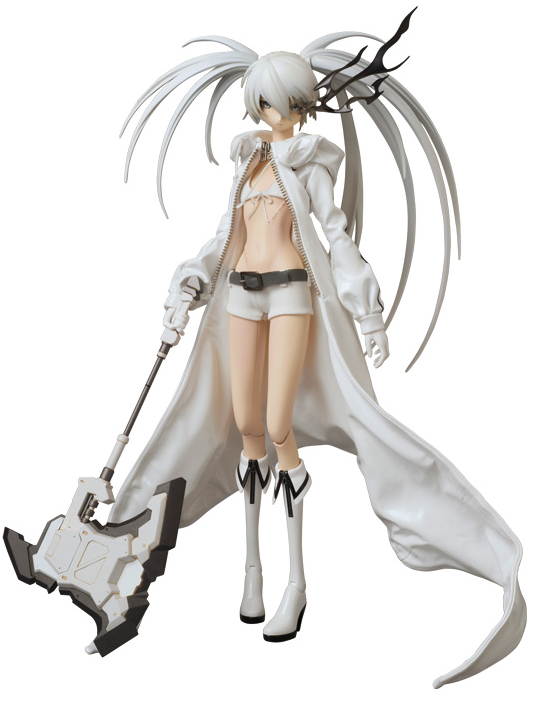 Real Action Heroes - Black Rock Shooter Pre-Painted Action Figure: White Rock Shooter image 1