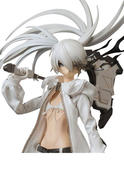 Real Action Heroes - Black Rock Shooter Pre-Painted Action Figure: White Rock Shooter image 2