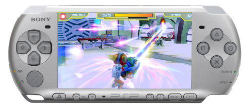 PSP 3000 Limited Edition Ratchet and Clank Entertainment Pack (Silver) image 2