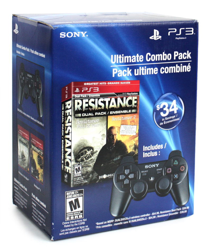 Ultimate Combo Pack (Resistance Dual Pack & DUALSHOCK 3 wireless controller) image 1