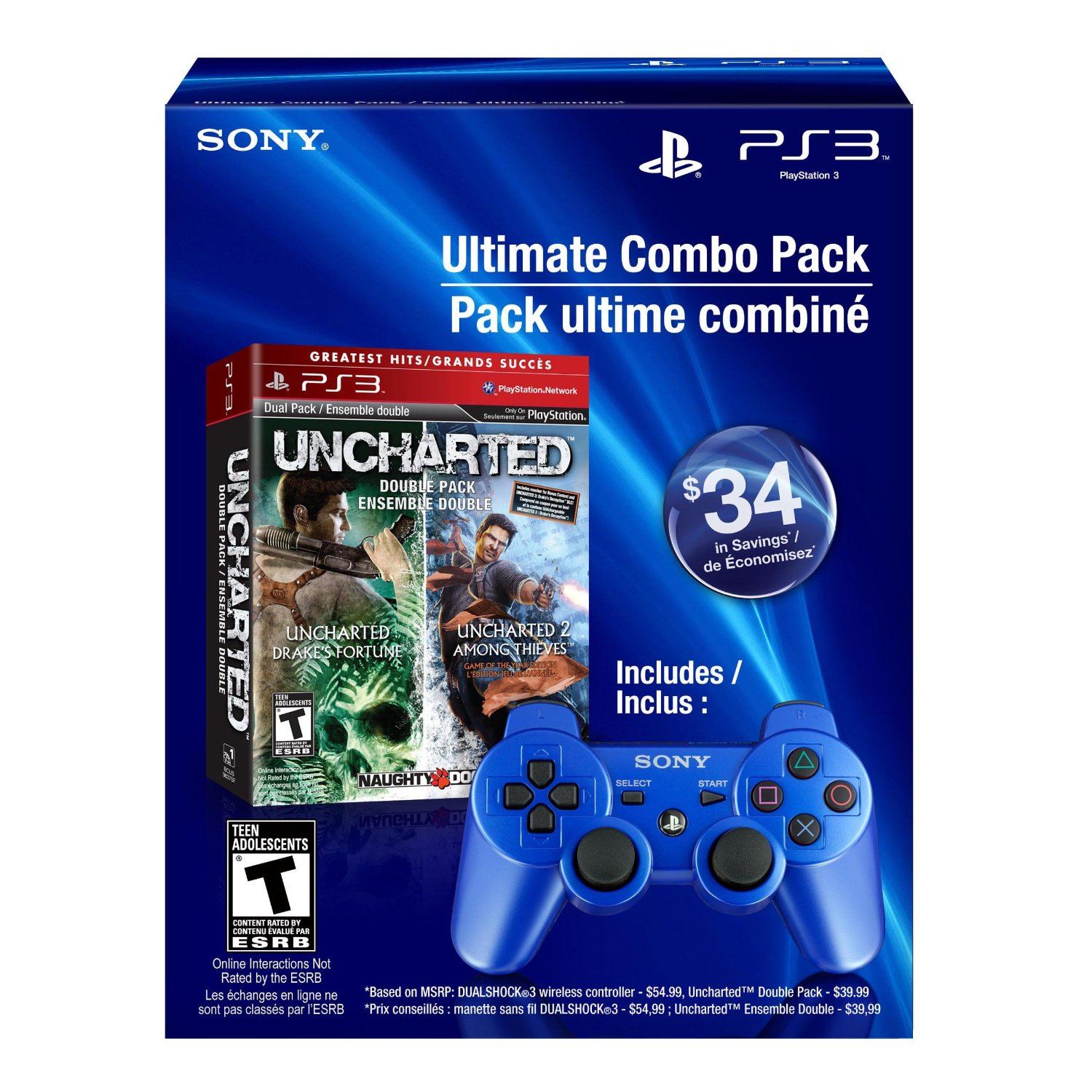 Uncharted + Uncharted 2 Dual Pack - PS3