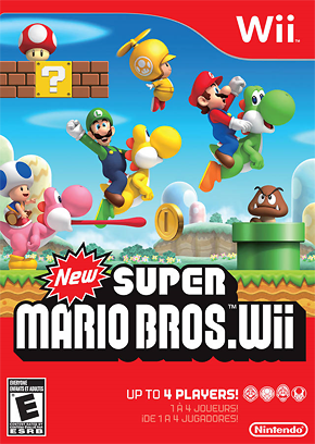 Wii Black Bundle (with New Super Mario Bros. Wii & Mario Music CD)