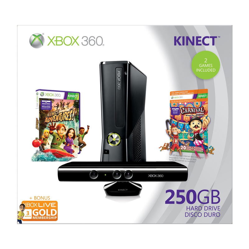 Xbox 360 Elite Slim Console (250GB) Kinect Bundle Kinect