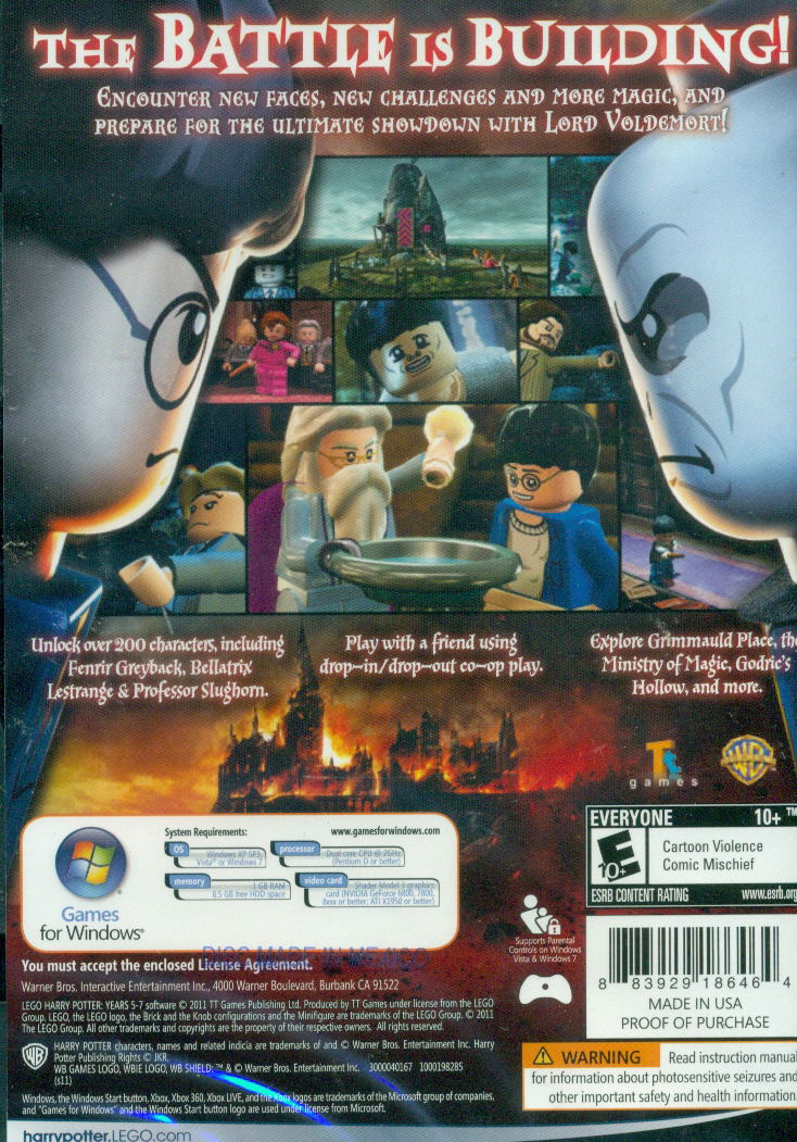 LEGO Harry Potter: Years 5-7 (DVD-ROM) (Not compatible with Windows 7) image 2