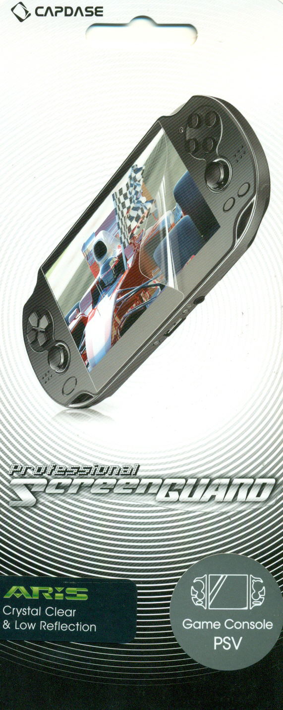 Capdase Aris Professional Screenguard (Crystal Clear + Low Reflection) Screen & Sides Panel PS Vita image 1