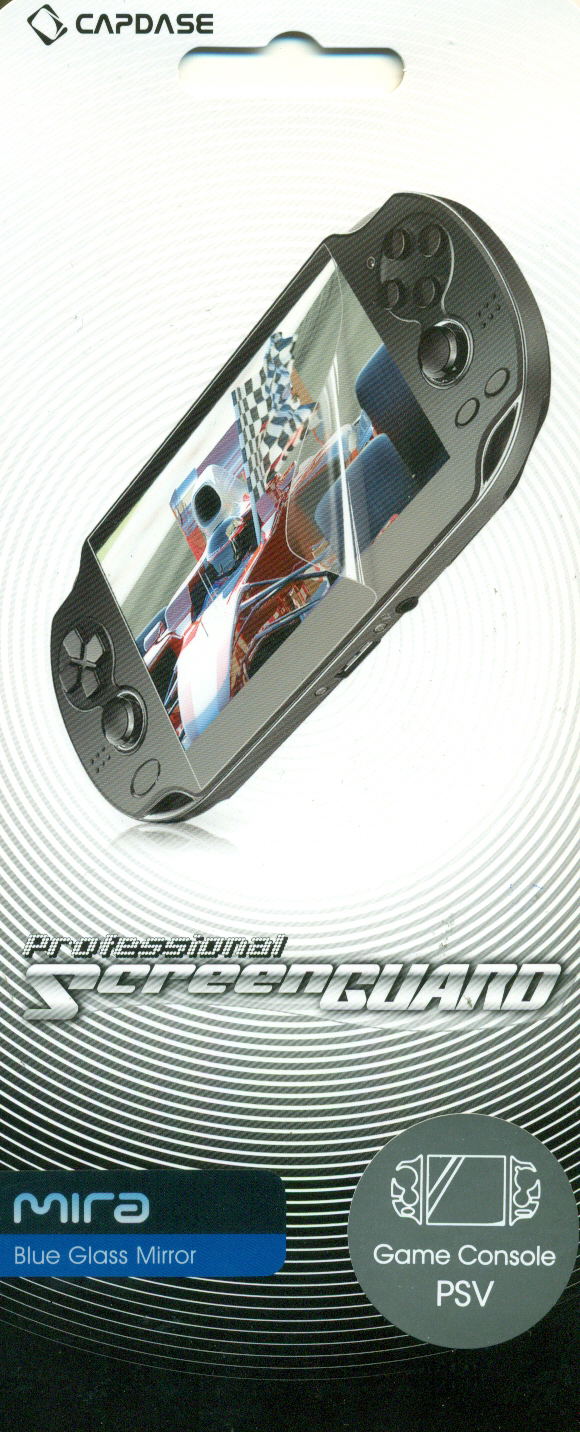 Capdase Mira Professional Screenguard (Blue Glass Mirror) Screen & Sides Panel PS Vita image 1