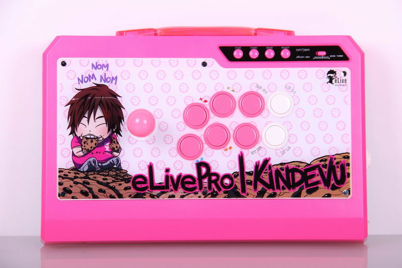 Qanba Q4 Real Arcade Fightingstick [eLivePro|Kindevu Pink Limited Edition] (3in1) image 1