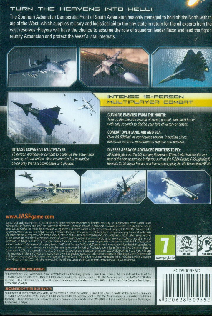 JASF: Janes Advanced Strike Fighters (DVD-ROM) image 2