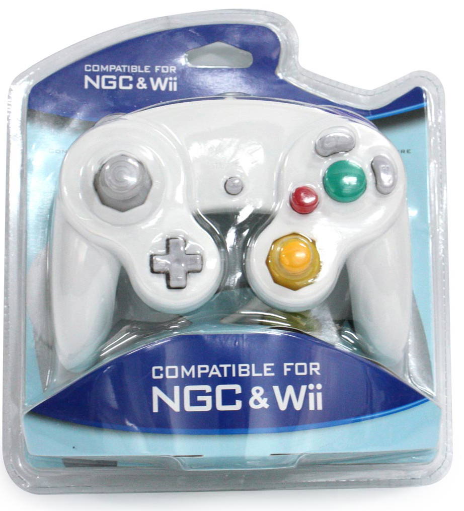 Wii/GameCube Controller (White) for GameCube, Nintendo Wii