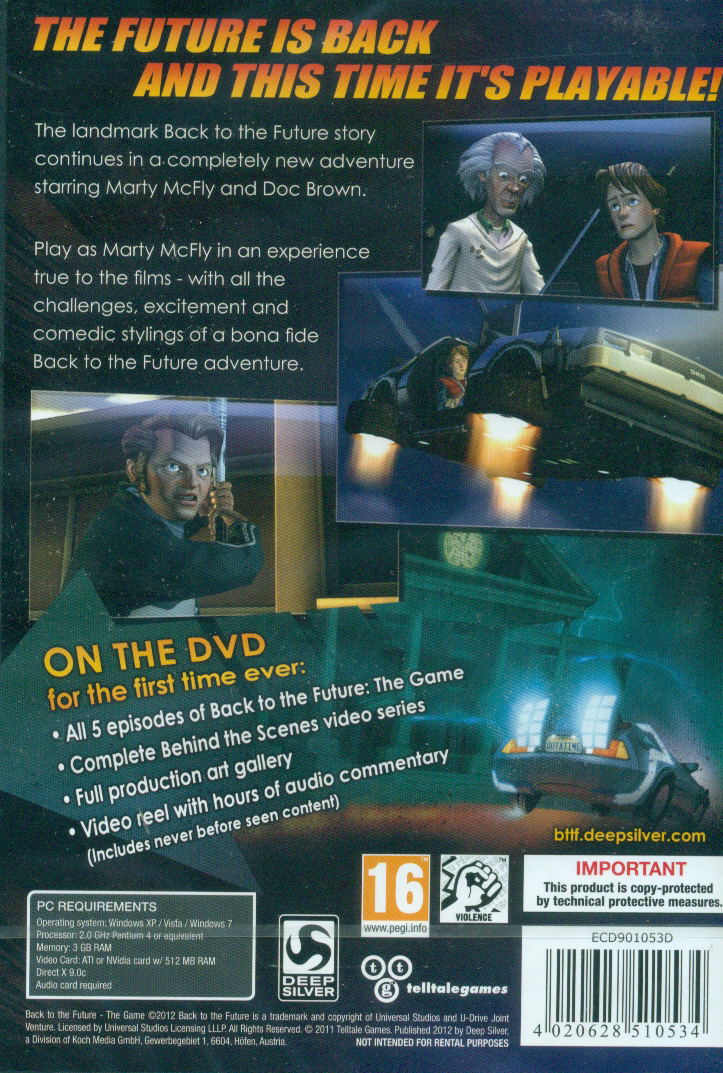 Back to the Future: The Game (DVD-ROM) image 2