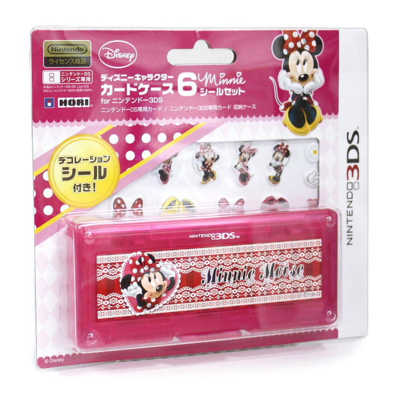 Disney Character Card Case 6 Seal Set for Nintendo 3DS (Minnie) image 1
