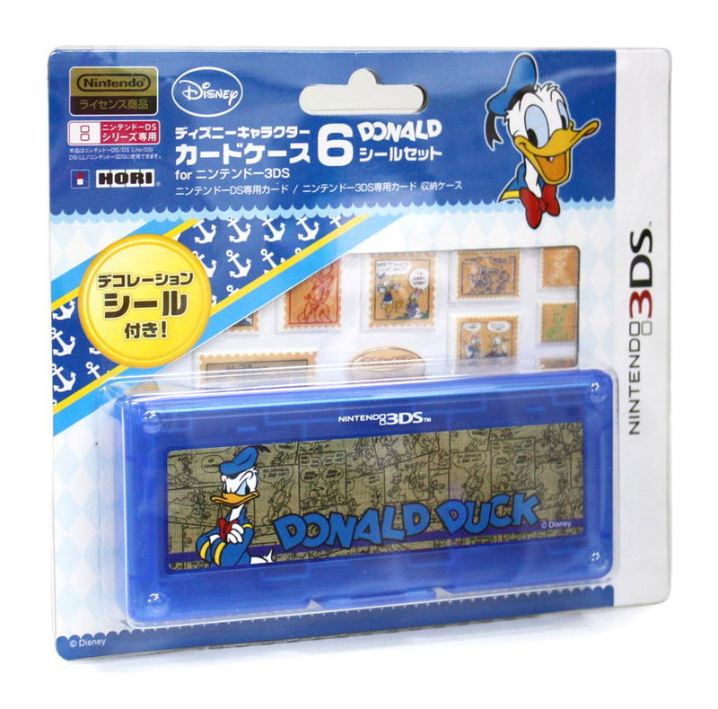 Disney Character Card Case 6 Seal Set for Nintendo 3DS (Donald) image 1
