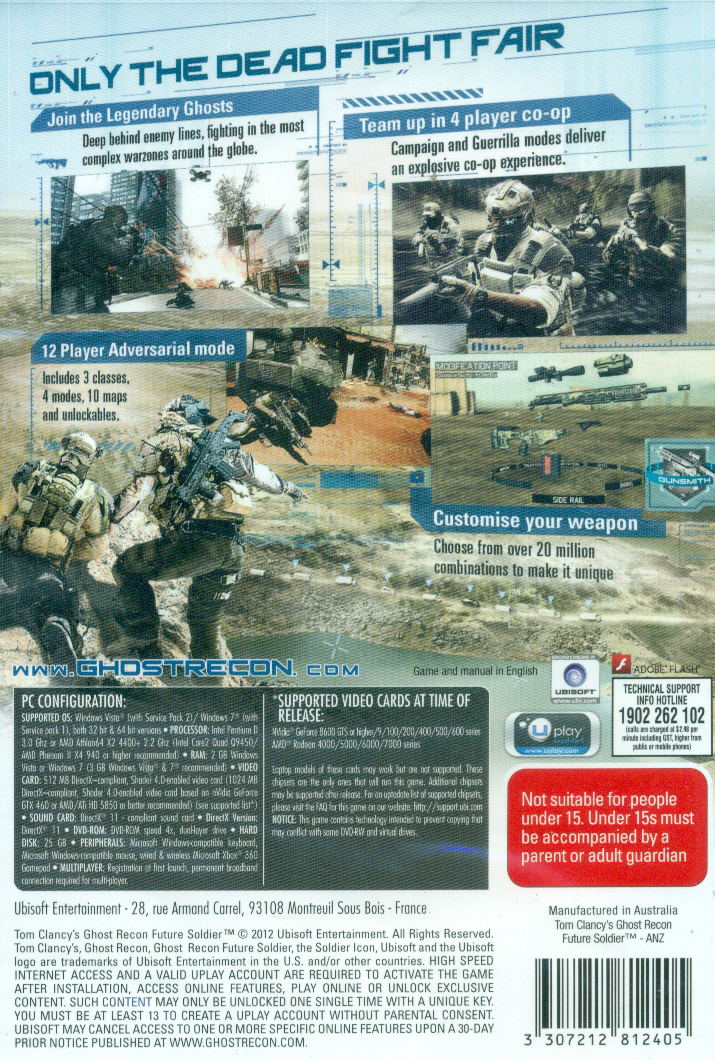Tom Clancy's Ghost Recon: Future Soldier (DVD-ROM) image 2