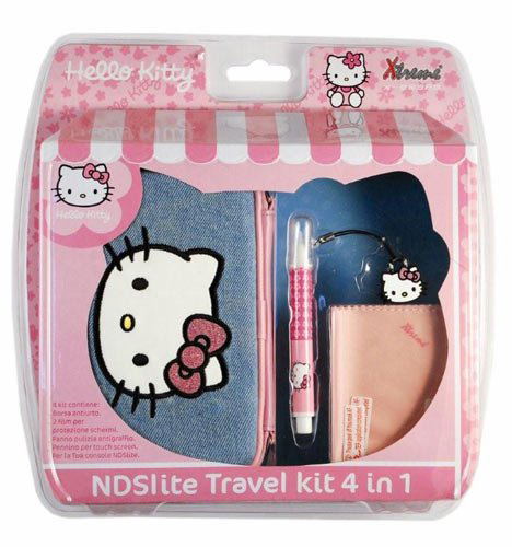 Hello Kitty Travel Kit 4-in-1 for Nintendo DS, Nintendo 3DS