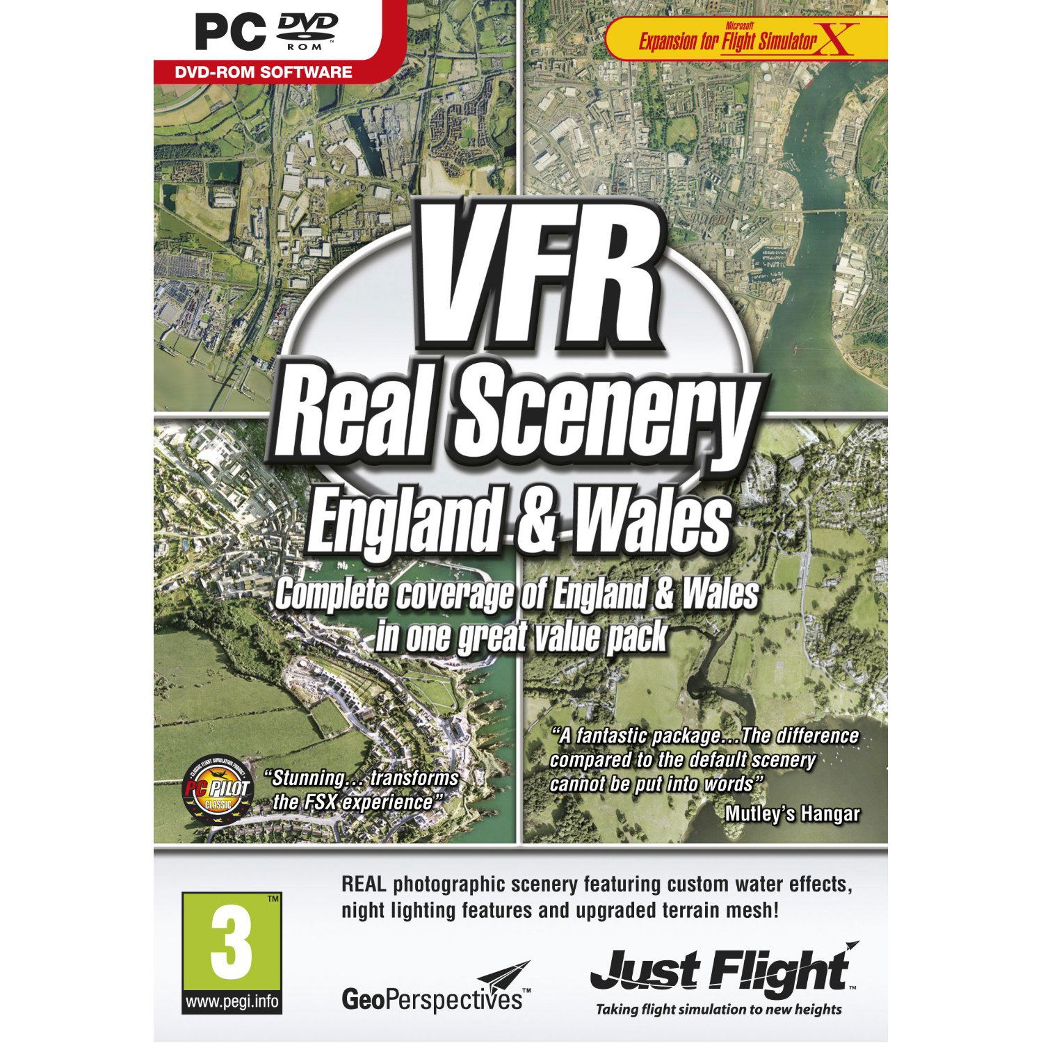 VFR Real Scenery: England and Wales (DVD-ROM) — Import Game Deal