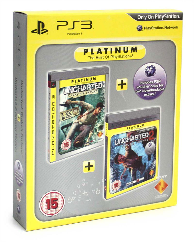 Uncharted: Drake's Fortune & Uncharted 2: Among Thieves (Platinum) image 1