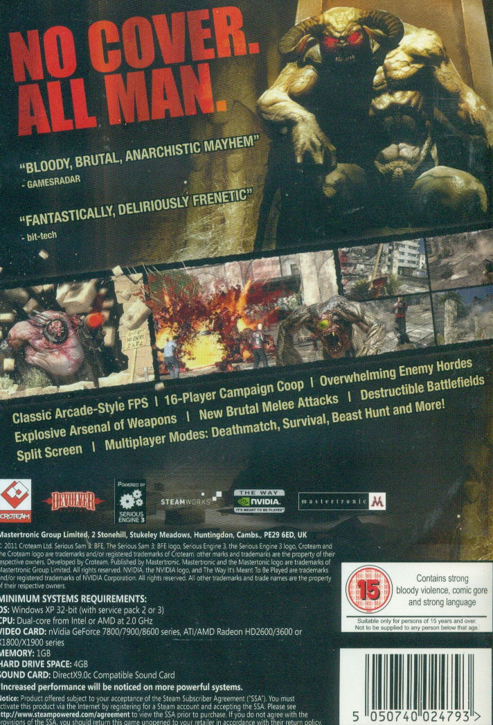 Serious Sam 3: BFE (DVD-ROM) image 2
