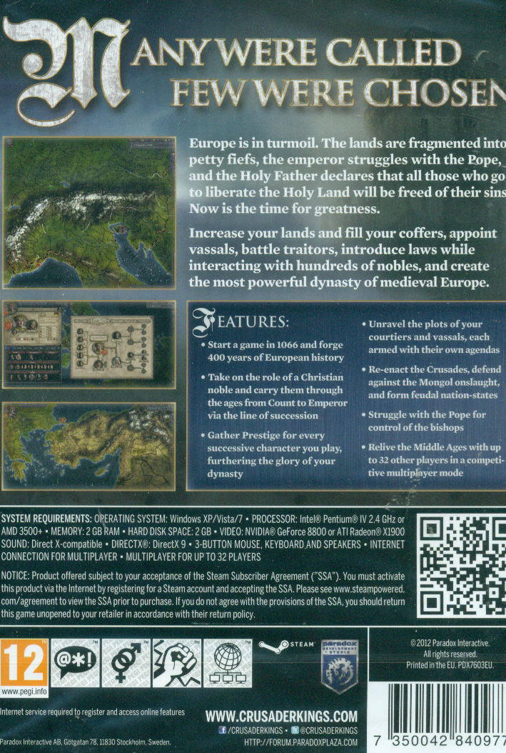 Crusader Kings II (DVD-ROM) image 2