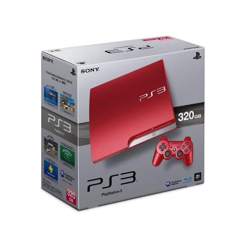 PlayStation3 Slim Console (HDD 320GB Scarlet Red Model) image 1