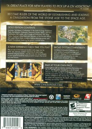 Sid Meier's Civilization V: Gold Edition (DVD-ROM)