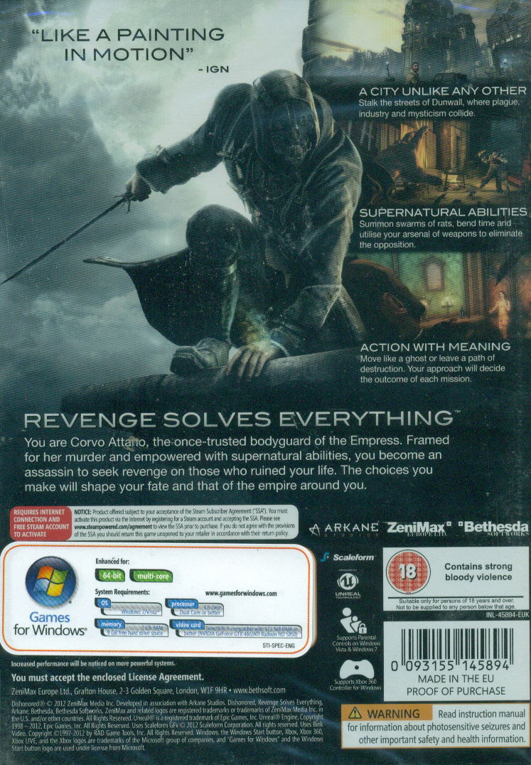 Dishonored (DVD-ROM) image 2