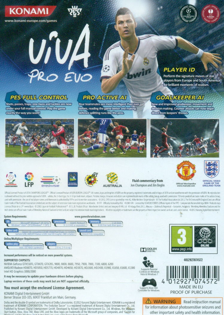 Pro Evolution Soccer 2013 (DVD-ROM) image 6