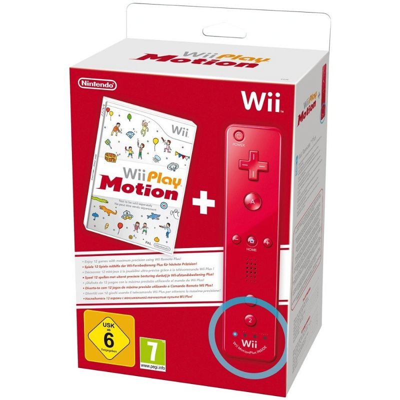 Wii Play: Motion + Wii Remote (Red) for Nintendo Wii - Bitcoin