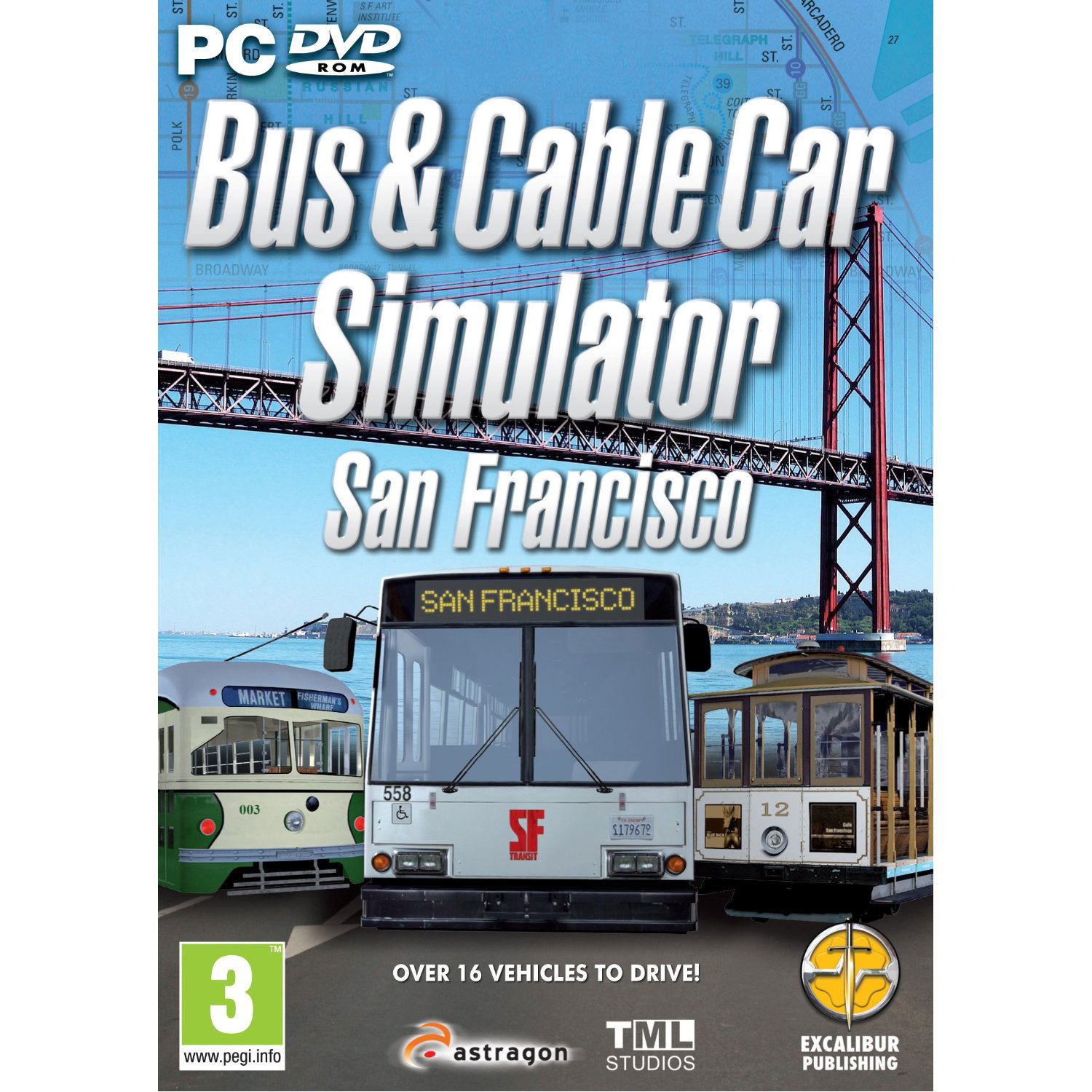 Bus &amp; Cable Car Simulator: San Francisco (DVD-ROM) for Windows