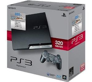Sony PlayStation 3 Slim Console (320GB - Charcoal Black)