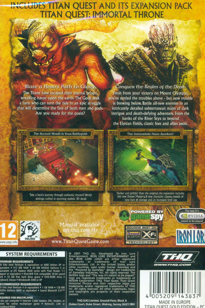 Titan Quest Gold Edition (DVD-ROM) image 2