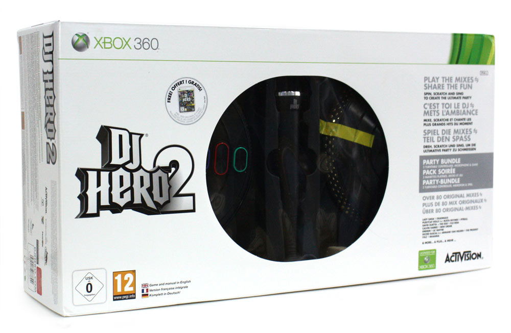 DJ Hero 2 Xbox 360 Version Française Intégrale - Très Bon État - Avec Manuel