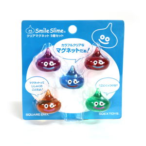 Dragon Quest Smile Slime Clear Magnet (Set of 5 Pieces)