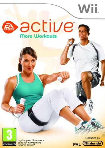 NEW WII EA SPORTS ACTIVE PERSONAL TRAINER- LEG STRAP, RESISTANCE BAND &  DISC