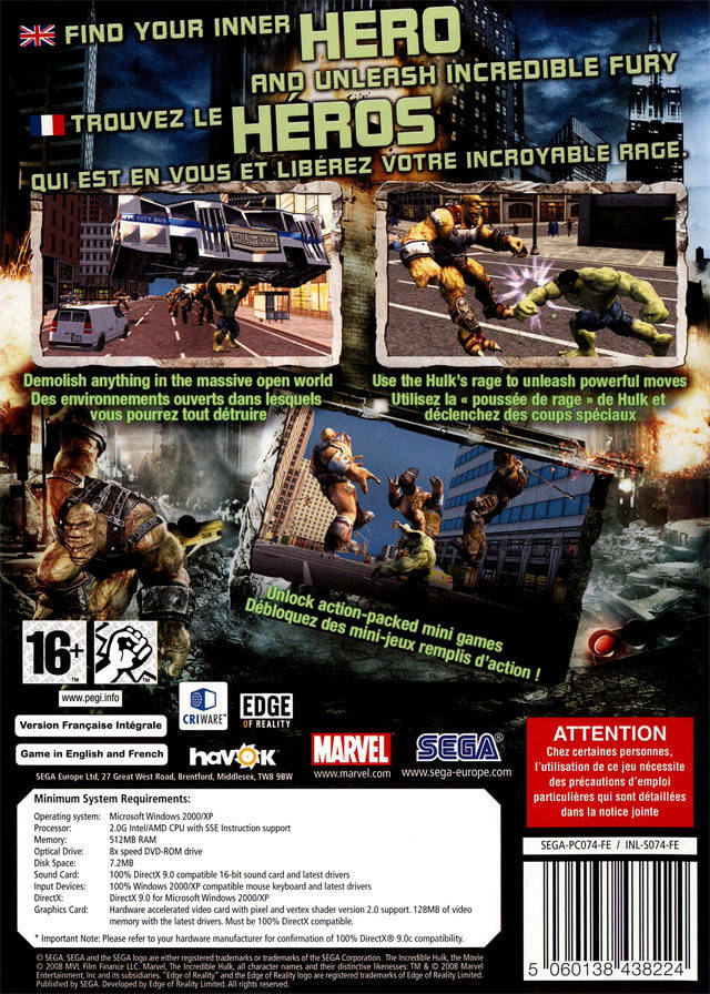 The Incredible Hulk (DVD-ROM) image 2