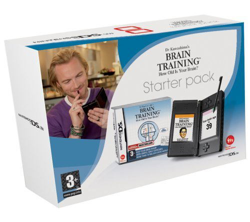 Nintendo DS Lite Black Console Bundle (w/ Brain Training) image 1