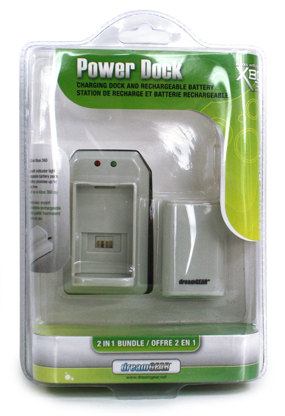 DreamGear - Power Dock (White) for Xbox360