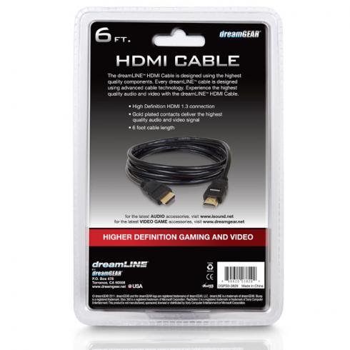 DreamGear HDMI Cable (Black) for PlayStation 3, Xbox360