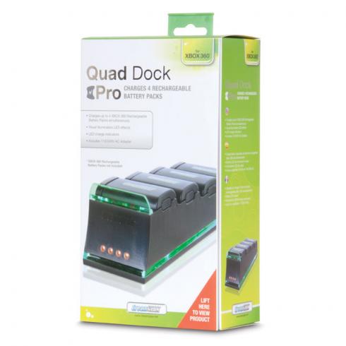 DreamGear QUAD Dock Pro (Black) 対応 Xbox360