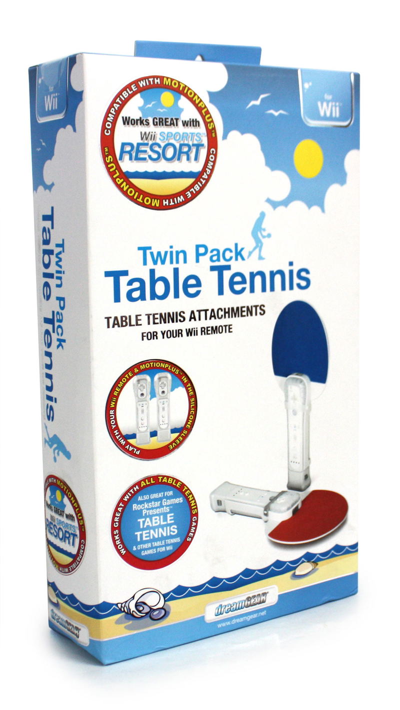DreamGear Table Tennis Twin Pack for Wii (Red/Blue) image 1