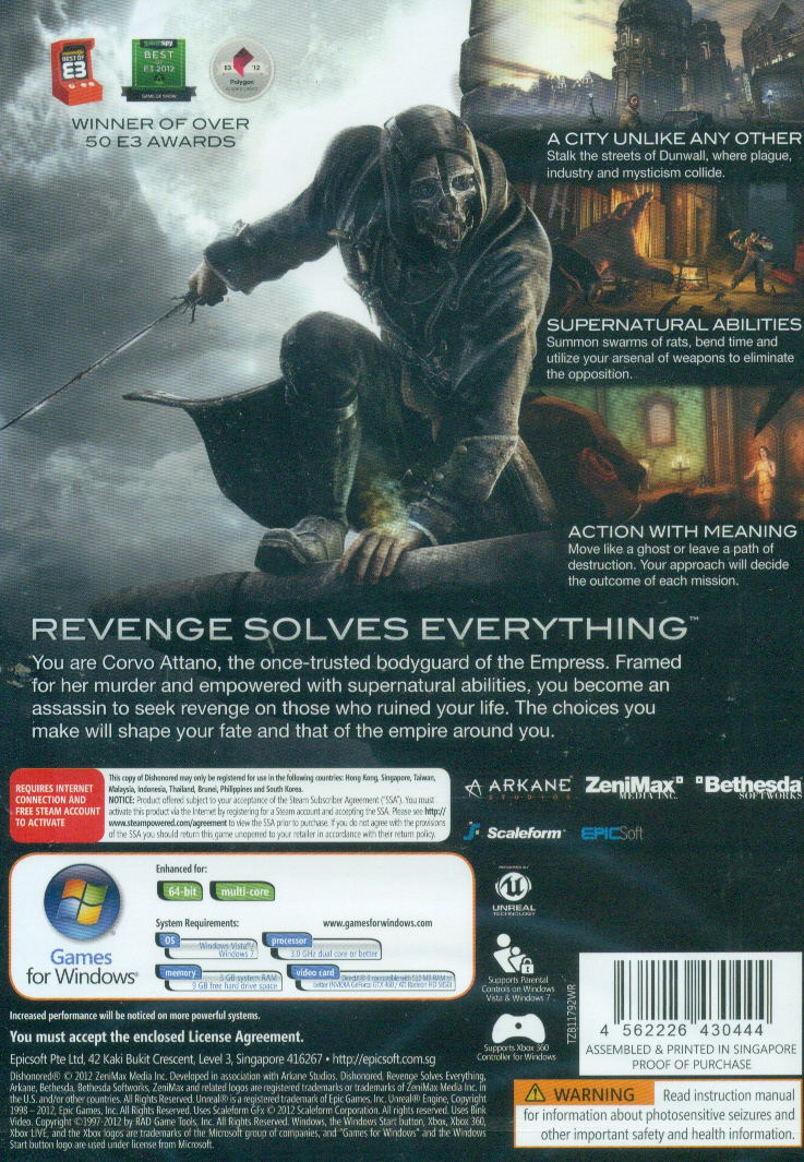 Dishonored (DVD-ROM) image 2