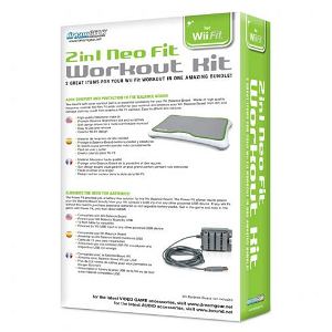 DreamGear 2 In 1 Neo Fit Workout Kit for Wii Fit - Green and Gray