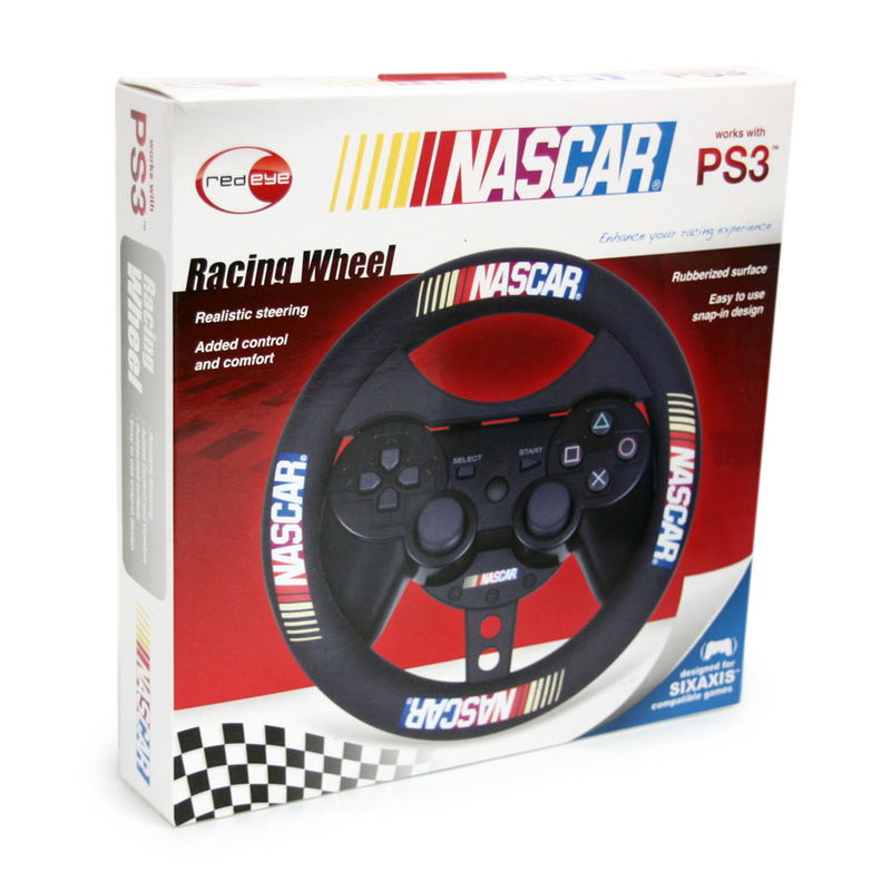DreamGear NASCAR Racing Wheel (Rubberized Black) image 1