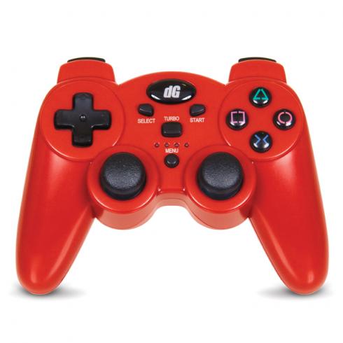 DreamGear Radium Wireless Controller with SIXAXIS (Metallic Red) image 1