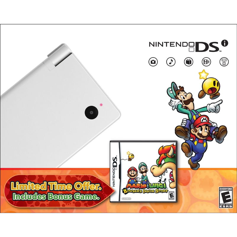 Nintendo DSi with Mario & Luigi Bundle (White) image 1